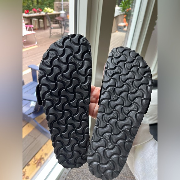 BIRKENSTOCK MADRID BIG BUCKLE PATENT SANDALS IN BLACK 36 5 - Picture 12 of 12